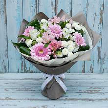 Букет цветов из:  Герберы, Альстромерии и Хризантемы в Вадинске