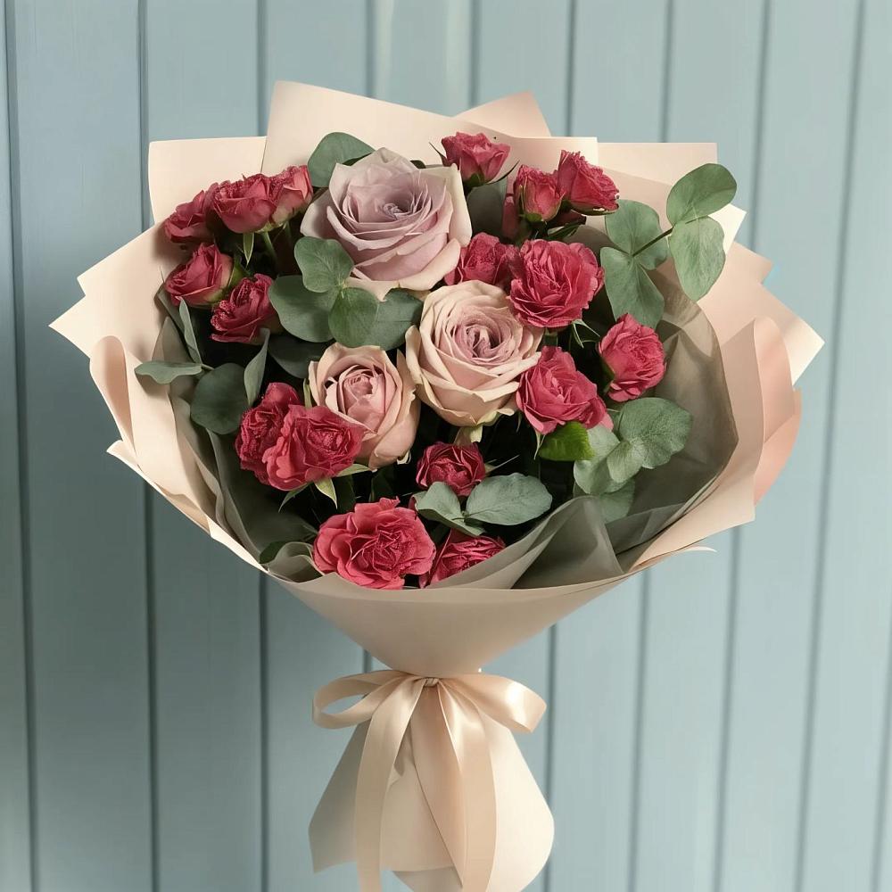 Букет цветов из: Гвоздики и Розы в Вадинске