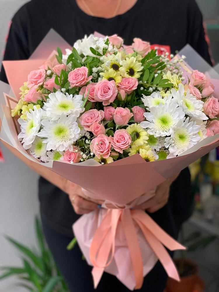 Букет цветов из: Розы и Хризантемы в Вадинске