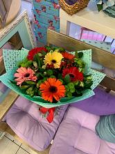 Букет цветов из:  Герберы, Хризантемы и Альстромерии #REPLACE_PRED# Вадинске
