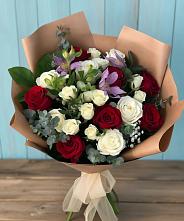 Букет цветов из:  Розы и Альстромерии #REPLACE_PRED# Вадинске