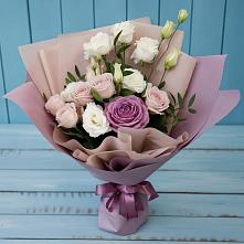 Букет цветов из:  Розы и Лизиантусы в Вадинске