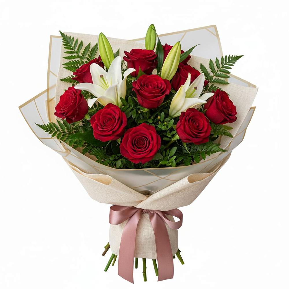 Букет цветов из: Лилии и Розы в Вадинске