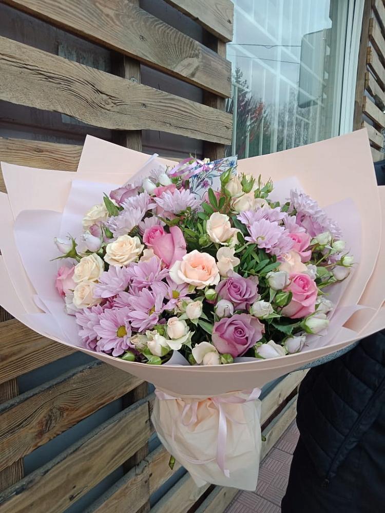 Букет цветов из: Розы и Хризантемы в Вадинске