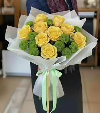Букет цветов из:  Хризантемы и Розы в Вадинске