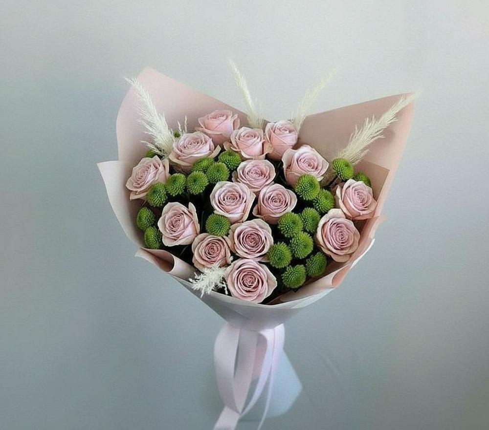 Букет цветов из: Розы и Хризантемы в Вадинске