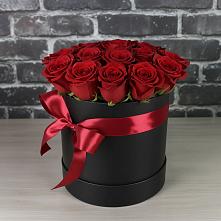 Цветочная композиция из Розы в шляпной коробке в Вадинске