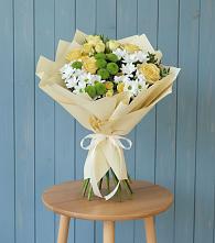 Букет цветов из:  Хризантемы и Розы #REPLACE_PRED# Вадинске