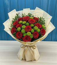 Букет цветов из:  Розы и Хризантемы #REPLACE_PRED# Вадинске
