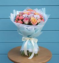 Букет цветов из:  Хризантемы и Розы в Вадинске