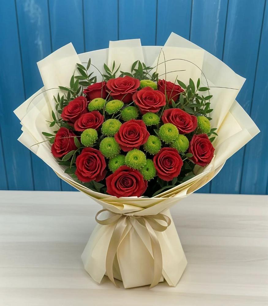 Букет цветов из: Розы и Хризантемы в Вадинске