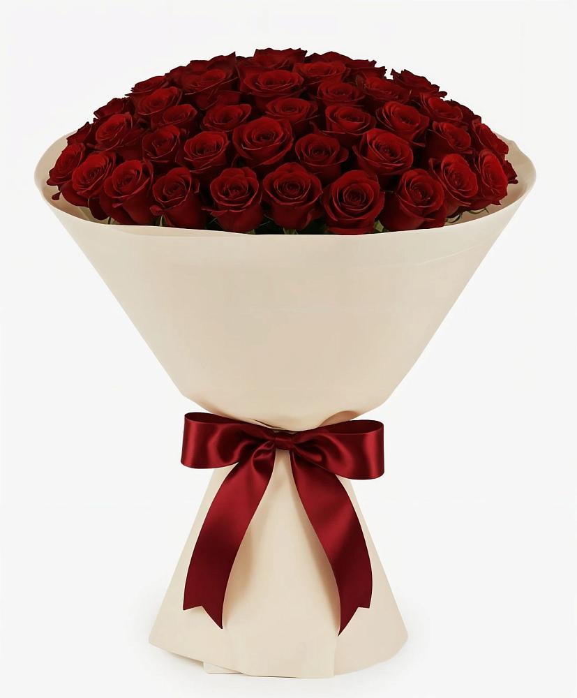 Букет 101 Бордовая роза Блэк Бакарра в Вадинске