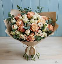 Букет цветов из:  Альстромерии и Розы #REPLACE_PRED# Вадинске